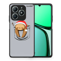 Thumbnail for Θήκη Realme C61 Xmas Zzzz από τη Smartfits με σχέδιο στο πίσω μέρος και μαύρο περίβλημα | Realme C61 Xmas Zzzz case with colorful back and black bezels