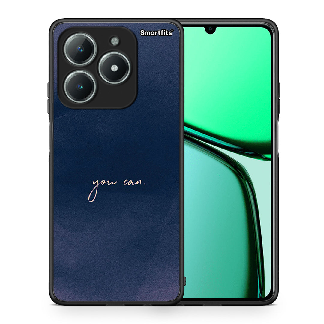 Θήκη Realme C63 4G You Can από τη Smartfits με σχέδιο στο πίσω μέρος και μαύρο περίβλημα | Realme C63 4G You Can case with colorful back and black bezels