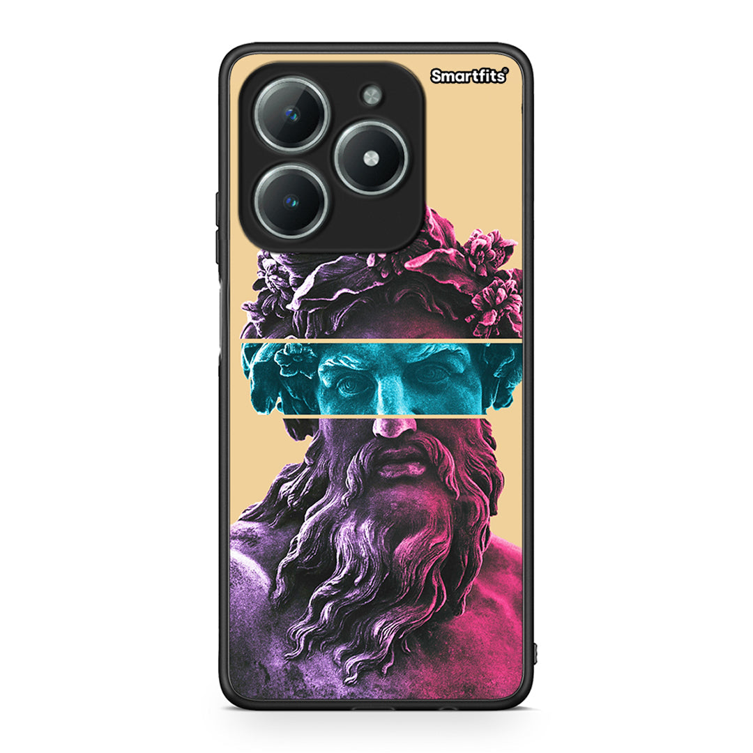 Realme C63 4G Zeus Art Θήκη Αγίου Βαλεντίνου από τη Smartfits με σχέδιο στο πίσω μέρος και μαύρο περίβλημα | Smartphone case with colorful back and black bezels by Smartfits