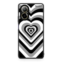 Thumbnail for Realme C67 4G Black Hearts θήκη από τη Smartfits με σχέδιο στο πίσω μέρος και μαύρο περίβλημα | Smartphone case with colorful back and black bezels by Smartfits