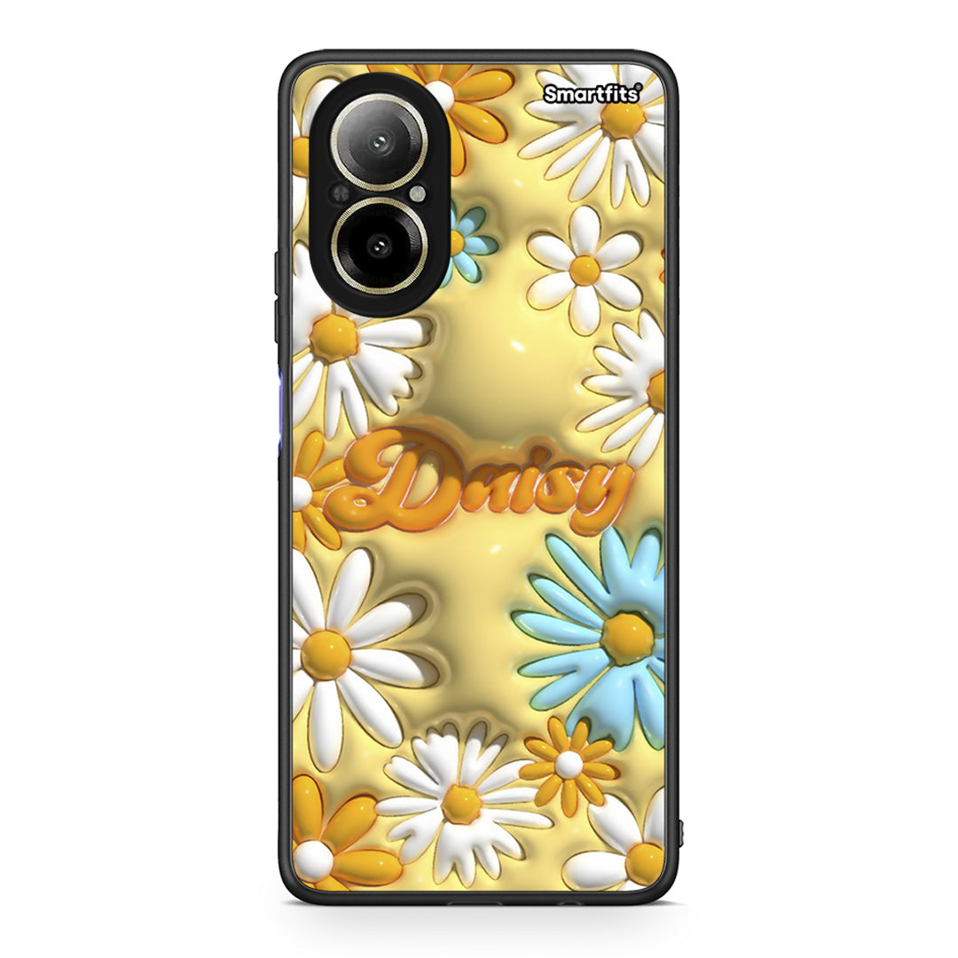 Realme C67 4G Bubble Daisies θήκη από τη Smartfits με σχέδιο στο πίσω μέρος και μαύρο περίβλημα | Smartphone case with colorful back and black bezels by Smartfits