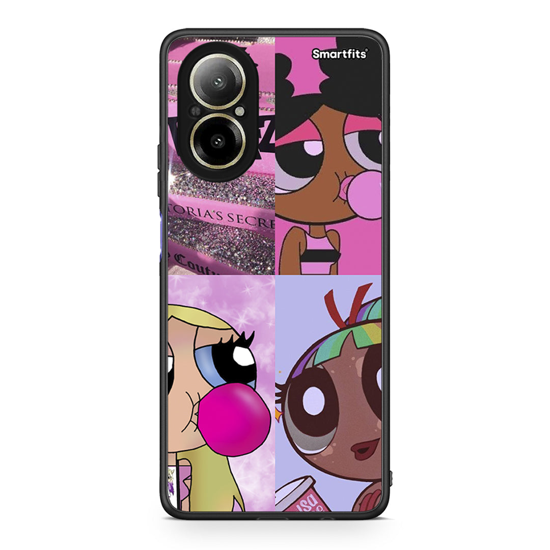 Realme C67 4G Bubble Girls Θήκη Αγίου Βαλεντίνου από τη Smartfits με σχέδιο στο πίσω μέρος και μαύρο περίβλημα | Smartphone case with colorful back and black bezels by Smartfits