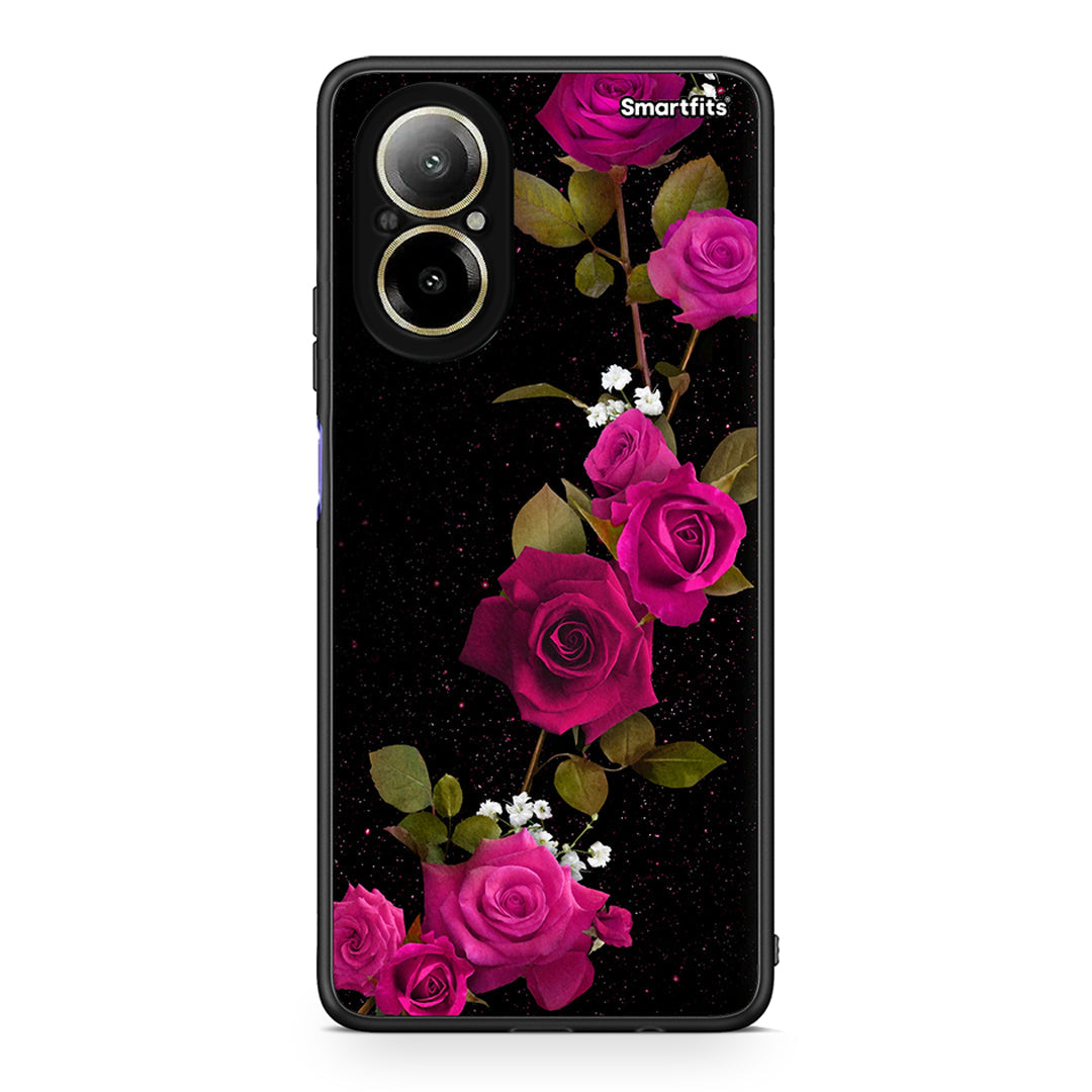 4 - Realme C67 4G Red Roses Flower case, cover, bumper