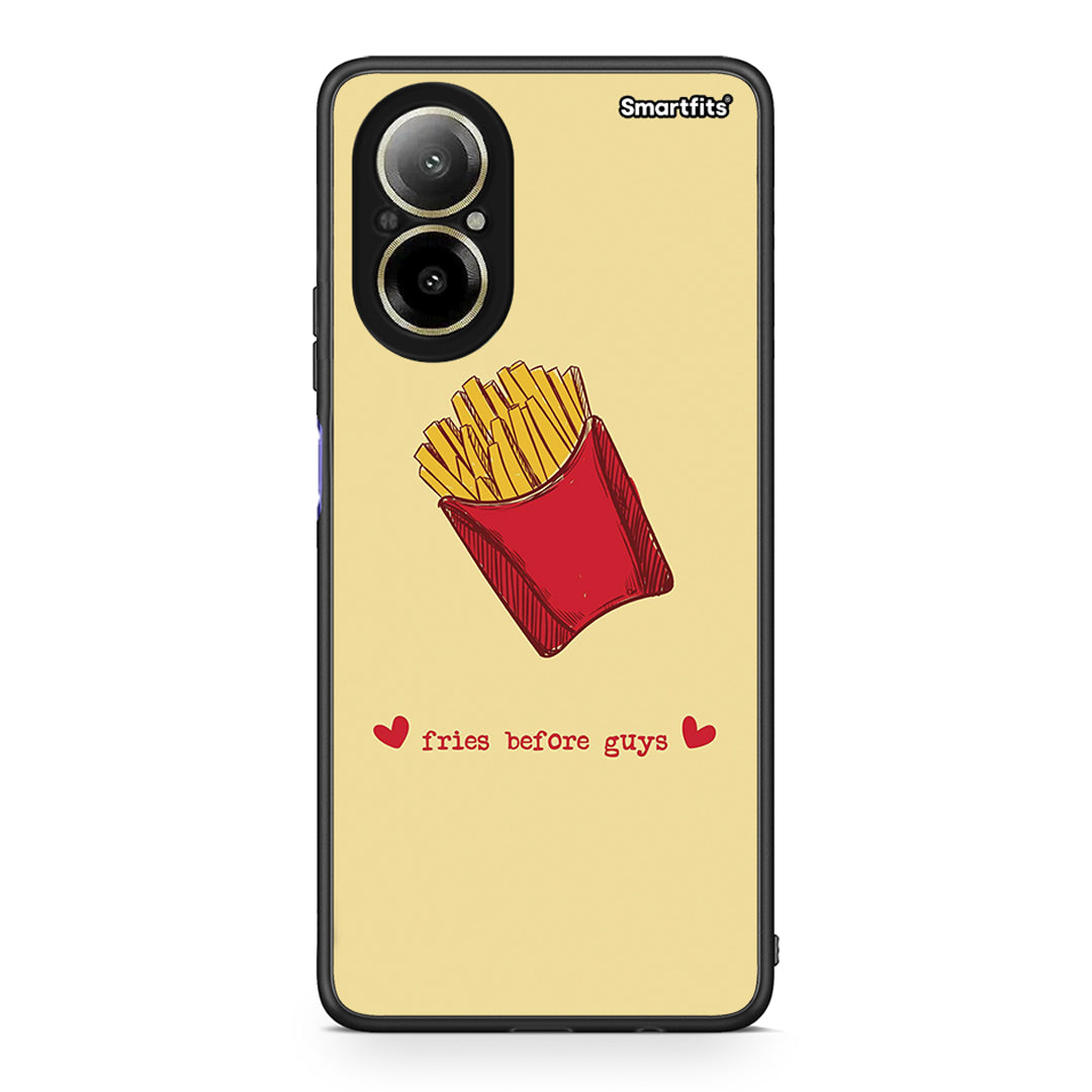 Realme C67 4G Fries Before Guys Θήκη Αγίου Βαλεντίνου από τη Smartfits με σχέδιο στο πίσω μέρος και μαύρο περίβλημα | Smartphone case with colorful back and black bezels by Smartfits
