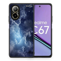 Thumbnail for Θήκη Realme C67 4G Blue Sky Galaxy από τη Smartfits με σχέδιο στο πίσω μέρος και μαύρο περίβλημα | Realme C67 4G Blue Sky Galaxy case with colorful back and black bezels