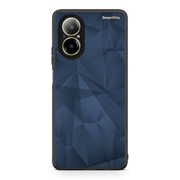 Thumbnail for 39 - Realme C67 4G Blue Abstract Geometric case, cover, bumper