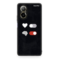 Thumbnail for Realme C67 4G Heart Vs Brain Θήκη Αγίου Βαλεντίνου από τη Smartfits με σχέδιο στο πίσω μέρος και μαύρο περίβλημα | Smartphone case with colorful back and black bezels by Smartfits