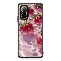 Thumbnail for Realme C67 4G Juicy Strawberries θήκη από τη Smartfits με σχέδιο στο πίσω μέρος και μαύρο περίβλημα | Smartphone case with colorful back and black bezels by Smartfits
