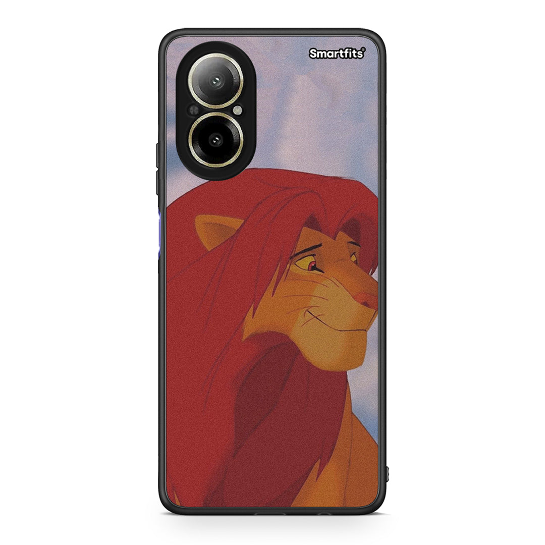 Realme C67 4G Lion Love 1 Θήκη Αγίου Βαλεντίνου από τη Smartfits με σχέδιο στο πίσω μέρος και μαύρο περίβλημα | Smartphone case with colorful back and black bezels by Smartfits