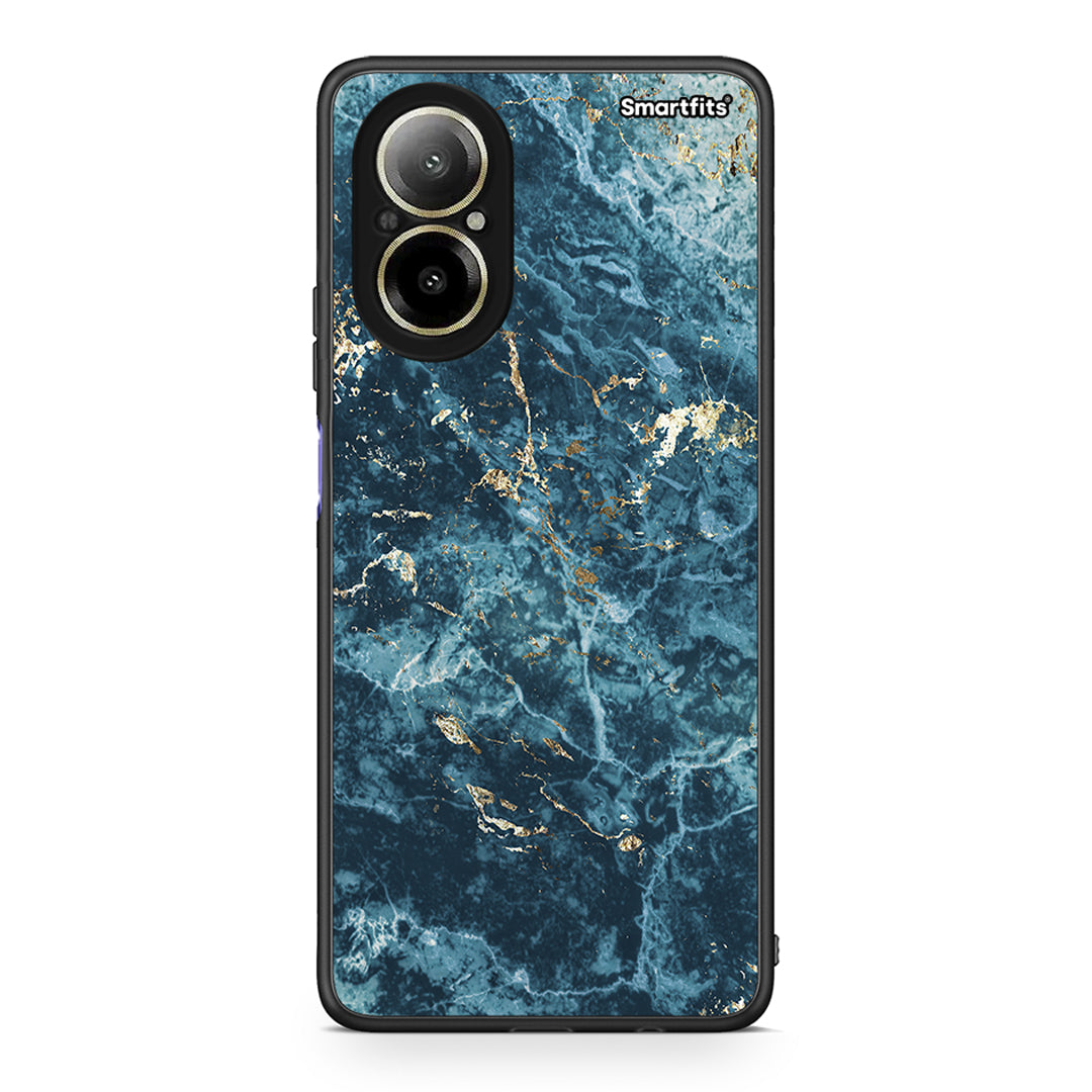 Realme C67 4G Marble Blue θήκη από τη Smartfits με σχέδιο στο πίσω μέρος και μαύρο περίβλημα | Smartphone case with colorful back and black bezels by Smartfits