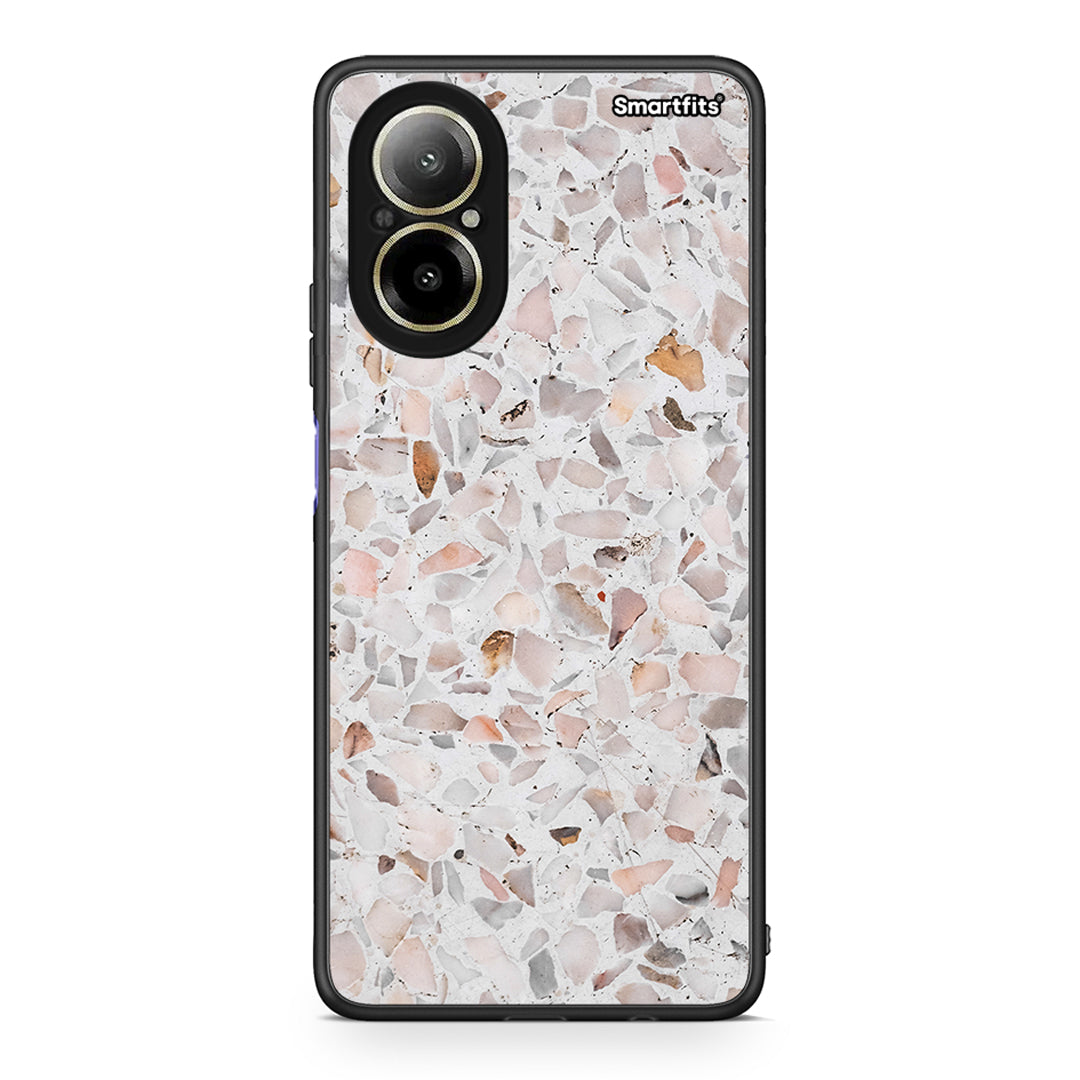 Realme C67 4G Marble Terrazzo θήκη από τη Smartfits με σχέδιο στο πίσω μέρος και μαύρο περίβλημα | Smartphone case with colorful back and black bezels by Smartfits