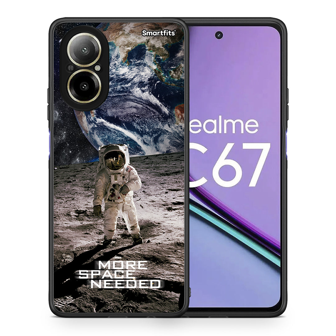 Θήκη Realme C67 4G More Space από τη Smartfits με σχέδιο στο πίσω μέρος και μαύρο περίβλημα | Realme C67 4G More Space case with colorful back and black bezels