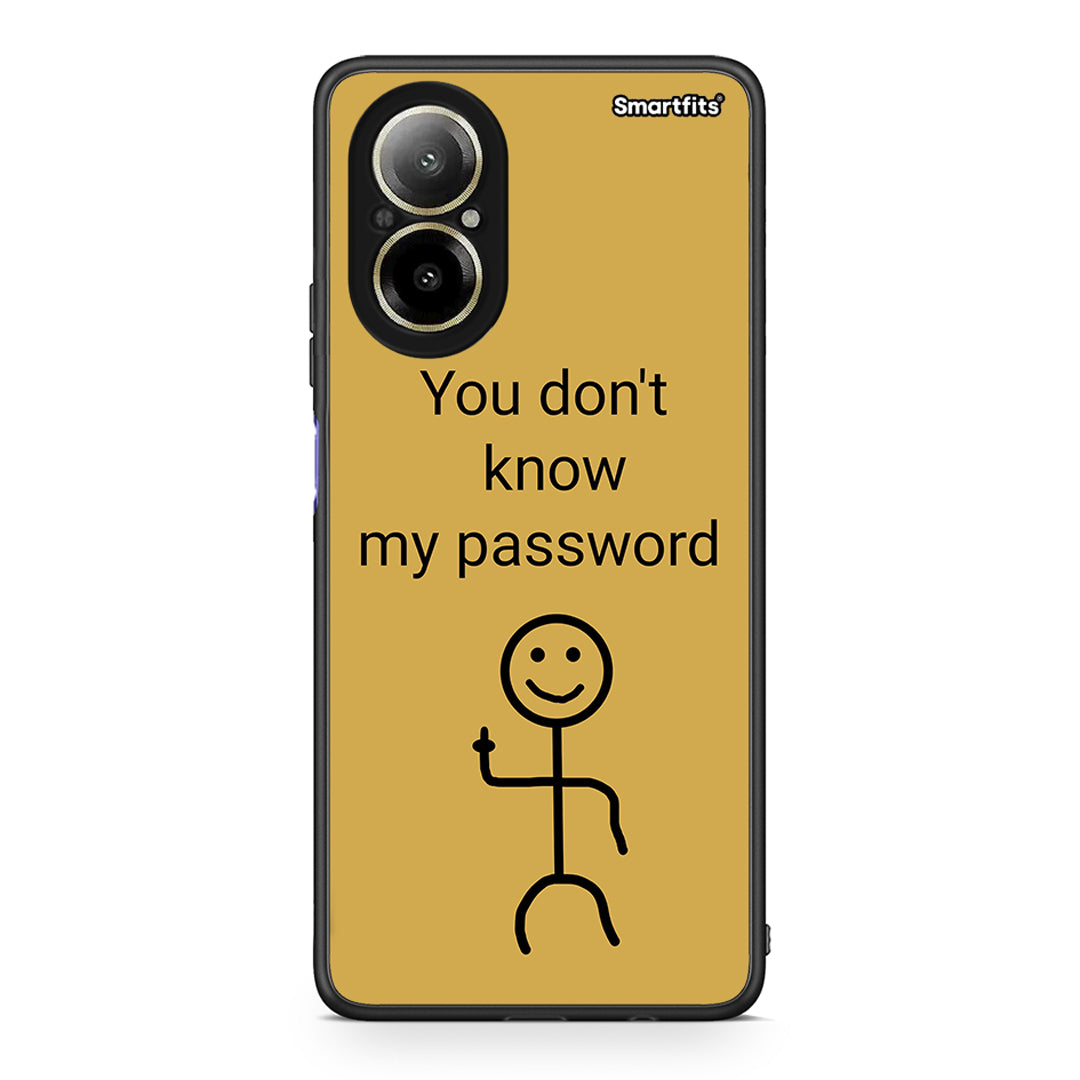 Realme C67 4G My Password Θήκη από τη Smartfits με σχέδιο στο πίσω μέρος και μαύρο περίβλημα | Smartphone case with colorful back and black bezels by Smartfits