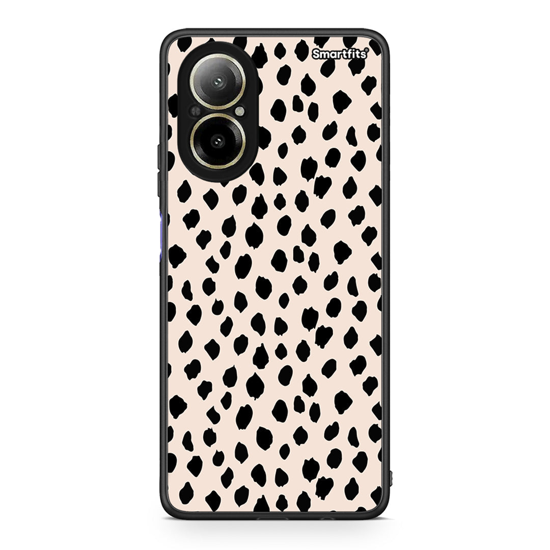 Realme C67 4G New Polka Dots θήκη από τη Smartfits με σχέδιο στο πίσω μέρος και μαύρο περίβλημα | Smartphone case with colorful back and black bezels by Smartfits