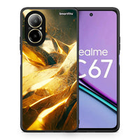 Thumbnail for Θήκη Realme C67 4G Real Gold από τη Smartfits με σχέδιο στο πίσω μέρος και μαύρο περίβλημα | Realme C67 4G Real Gold case with colorful back and black bezels