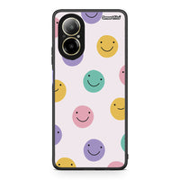 Thumbnail for Realme C67 4G Smiley Faces θήκη από τη Smartfits με σχέδιο στο πίσω μέρος και μαύρο περίβλημα | Smartphone case with colorful back and black bezels by Smartfits