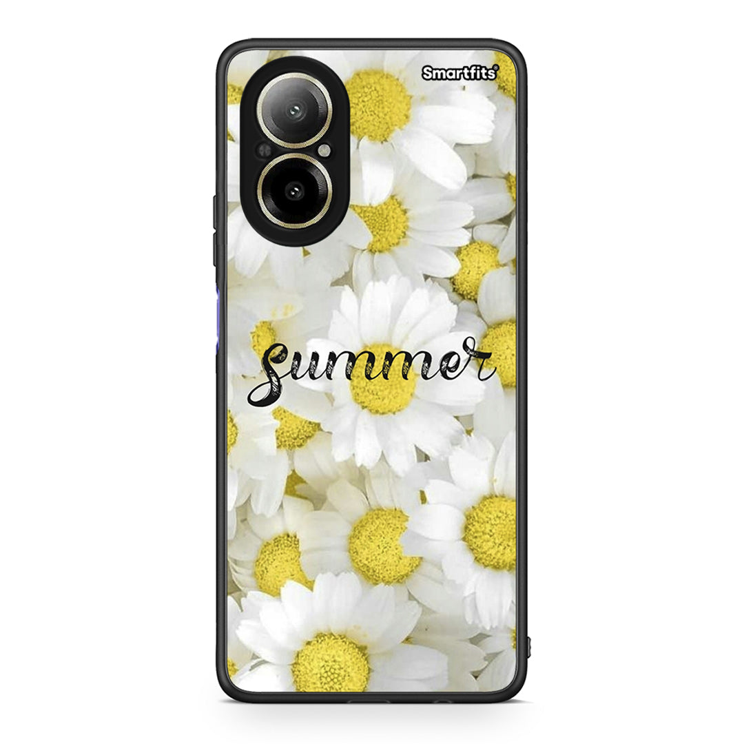 Realme C67 4G Summer Daisies Θήκη από τη Smartfits με σχέδιο στο πίσω μέρος και μαύρο περίβλημα | Smartphone case with colorful back and black bezels by Smartfits