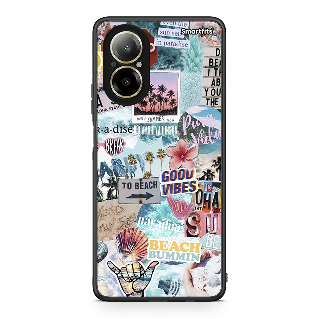 Realme C67 4G Summer Vibes Θήκη από τη Smartfits με σχέδιο στο πίσω μέρος και μαύρο περίβλημα | Smartphone case with colorful back and black bezels by Smartfits