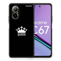 Thumbnail for Θήκη Realme C67 4G Queen Valentine από τη Smartfits με σχέδιο στο πίσω μέρος και μαύρο περίβλημα | Realme C67 4G Queen Valentine case with colorful back and black bezels