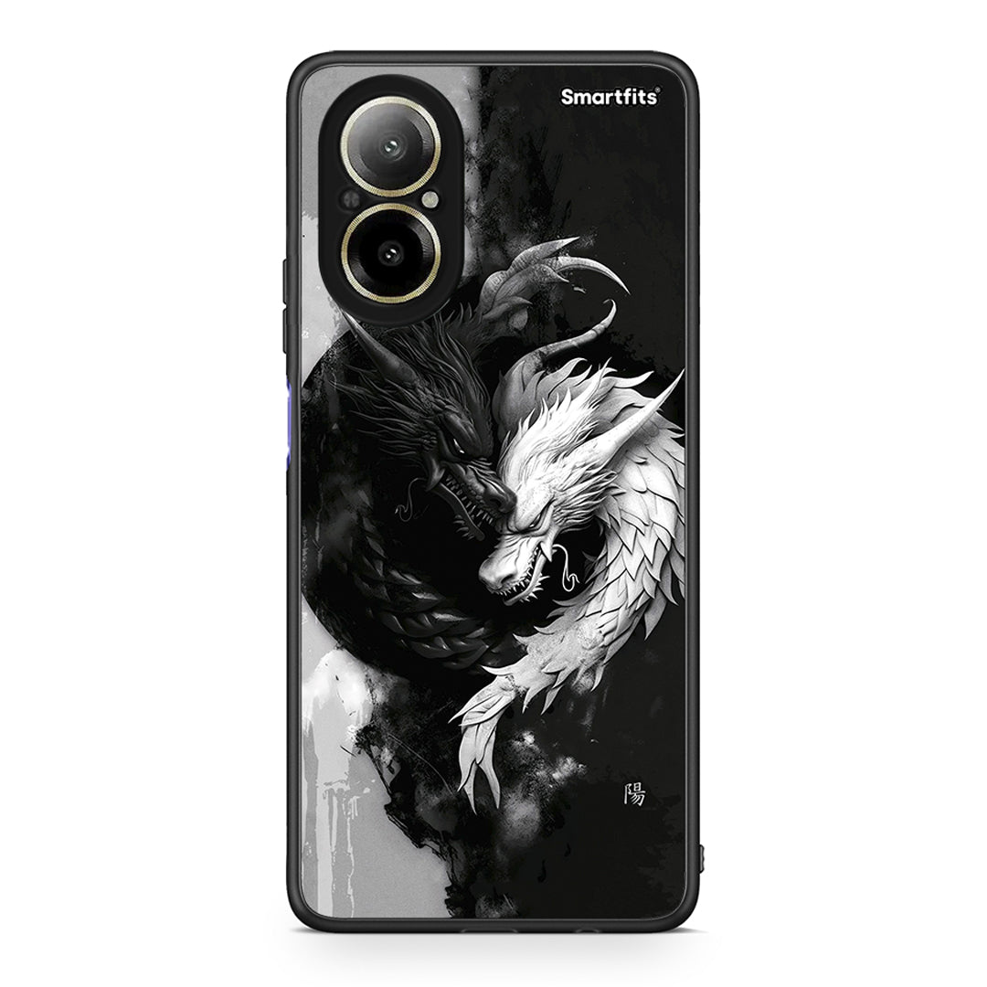 Realme C67 4G Yin Yang Θήκη από τη Smartfits με σχέδιο στο πίσω μέρος και μαύρο περίβλημα | Smartphone case with colorful back and black bezels by Smartfits