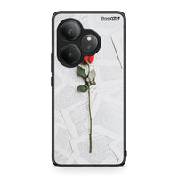 Thumbnail for Realme GT 6 5G Red Rose θήκη από τη Smartfits με σχέδιο στο πίσω μέρος και μαύρο περίβλημα | Smartphone case with colorful back and black bezels by Smartfits