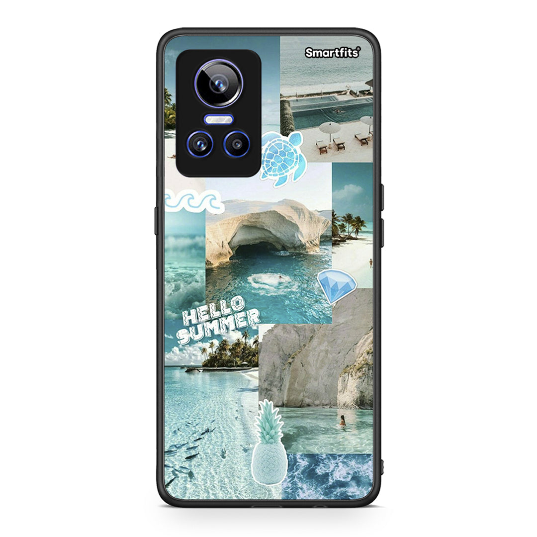 Realme GT Neo 3 Aesthetic Summer Θήκη από τη Smartfits με σχέδιο στο πίσω μέρος και μαύρο περίβλημα | Smartphone case with colorful back and black bezels by Smartfits