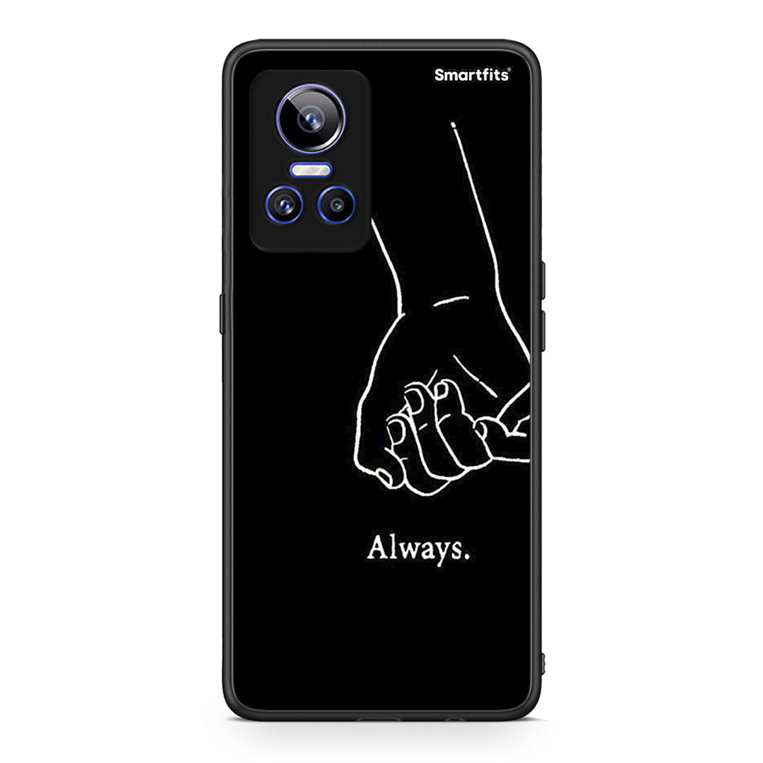 Realme GT Neo 3 Always & Forever 1 Θήκη Αγίου Βαλεντίνου από τη Smartfits με σχέδιο στο πίσω μέρος και μαύρο περίβλημα | Smartphone case with colorful back and black bezels by Smartfits