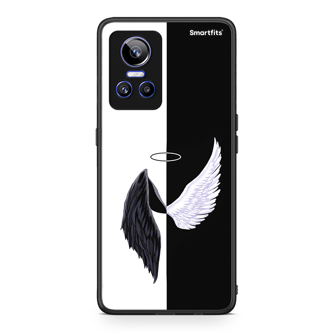 Realme GT Neo 3 Angels Demons θήκη από τη Smartfits με σχέδιο στο πίσω μέρος και μαύρο περίβλημα | Smartphone case with colorful back and black bezels by Smartfits