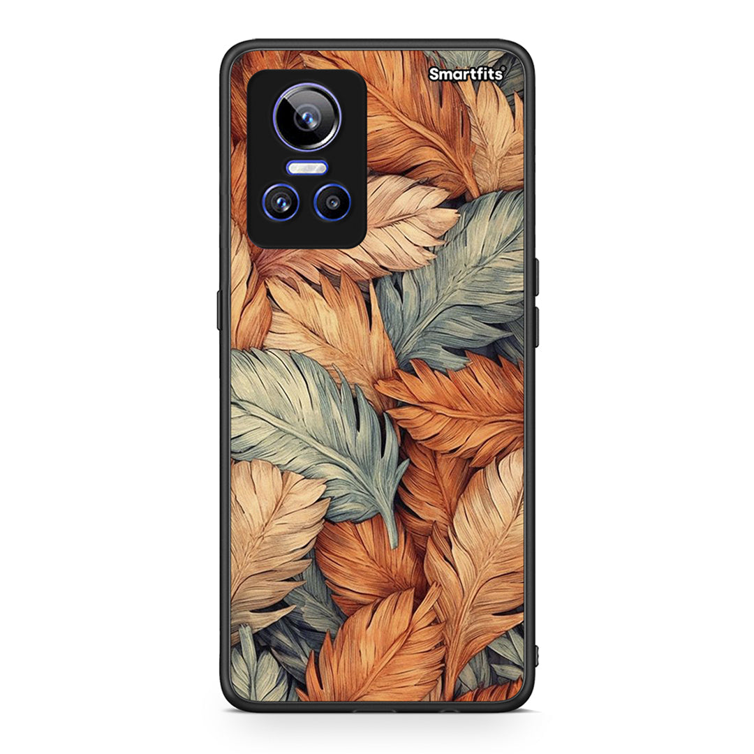Realme GT Neo 3 Autumn Leaves Θήκη από τη Smartfits με σχέδιο στο πίσω μέρος και μαύρο περίβλημα | Smartphone case with colorful back and black bezels by Smartfits