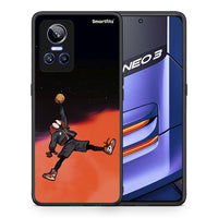 Thumbnail for Θήκη Realme GT Neo 3 Basketball Hero από τη Smartfits με σχέδιο στο πίσω μέρος και μαύρο περίβλημα | Realme GT Neo 3 Basketball Hero case with colorful back and black bezels
