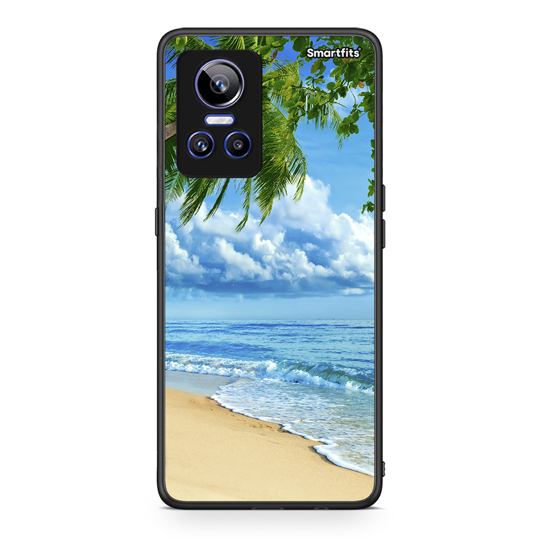 Realme GT Neo 3 Beautiful Beach θήκη από τη Smartfits με σχέδιο στο πίσω μέρος και μαύρο περίβλημα | Smartphone case with colorful back and black bezels by Smartfits