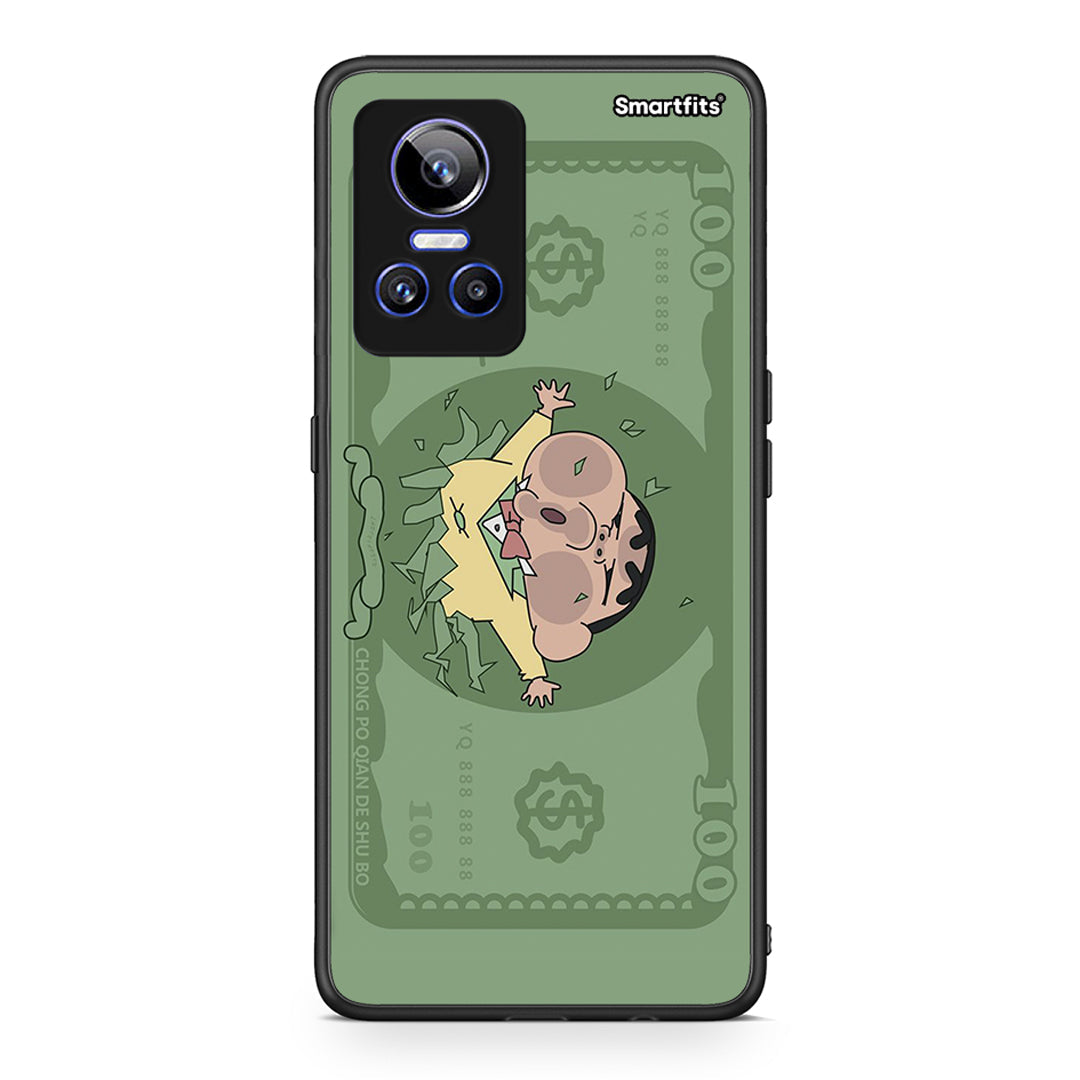Realme GT Neo 3 Big Money Θήκη Αγίου Βαλεντίνου από τη Smartfits με σχέδιο στο πίσω μέρος και μαύρο περίβλημα | Smartphone case with colorful back and black bezels by Smartfits