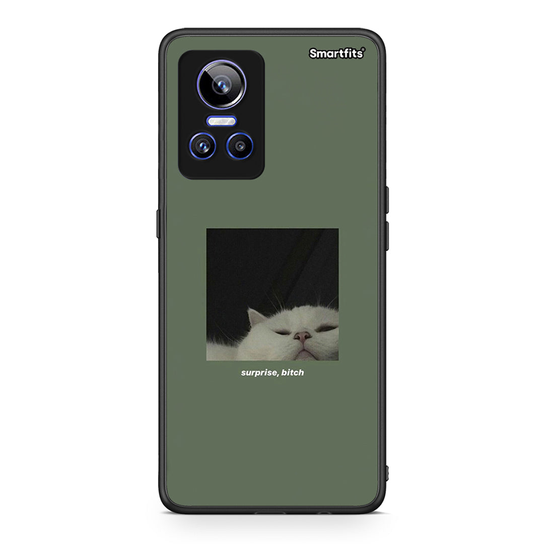 Realme GT Neo 3 Bitch Surprise θήκη από τη Smartfits με σχέδιο στο πίσω μέρος και μαύρο περίβλημα | Smartphone case with colorful back and black bezels by Smartfits