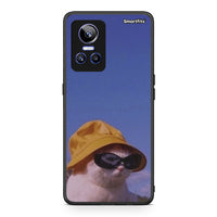Thumbnail for Realme GT Neo 3 Cat Diva θήκη από τη Smartfits με σχέδιο στο πίσω μέρος και μαύρο περίβλημα | Smartphone case with colorful back and black bezels by Smartfits