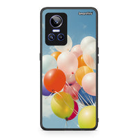 Thumbnail for Realme GT Neo 3 Colorful Balloons θήκη από τη Smartfits με σχέδιο στο πίσω μέρος και μαύρο περίβλημα | Smartphone case with colorful back and black bezels by Smartfits