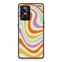 Thumbnail for Realme GT Neo 3 Colourful Waves θήκη από τη Smartfits με σχέδιο στο πίσω μέρος και μαύρο περίβλημα | Smartphone case with colorful back and black bezels by Smartfits