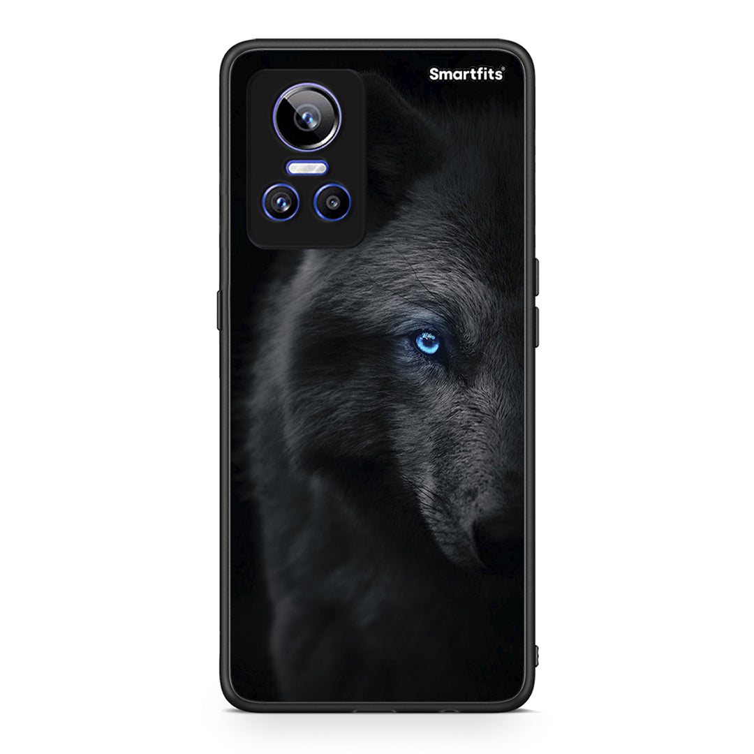 Realme GT Neo 3 Dark Wolf θήκη από τη Smartfits με σχέδιο στο πίσω μέρος και μαύρο περίβλημα | Smartphone case with colorful back and black bezels by Smartfits