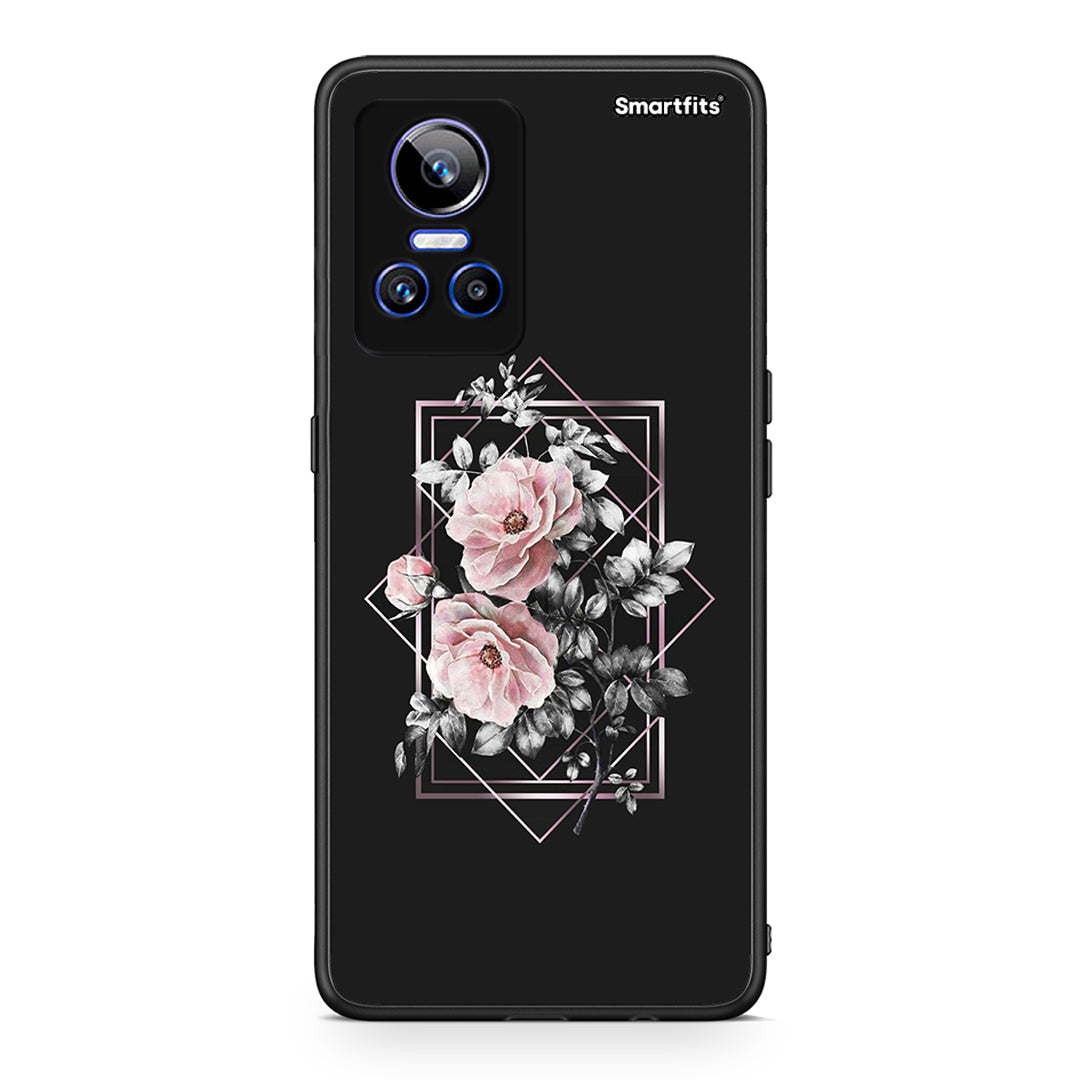 4 - Realme GT Neo 3 Frame Flower case, cover, bumper