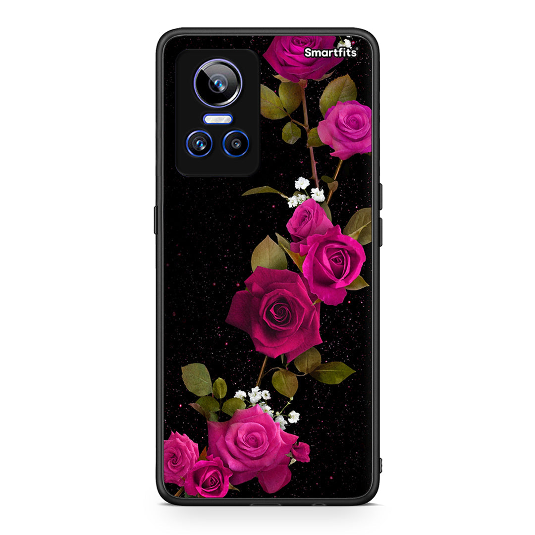 4 - Realme GT Neo 3 Red Roses Flower case, cover, bumper