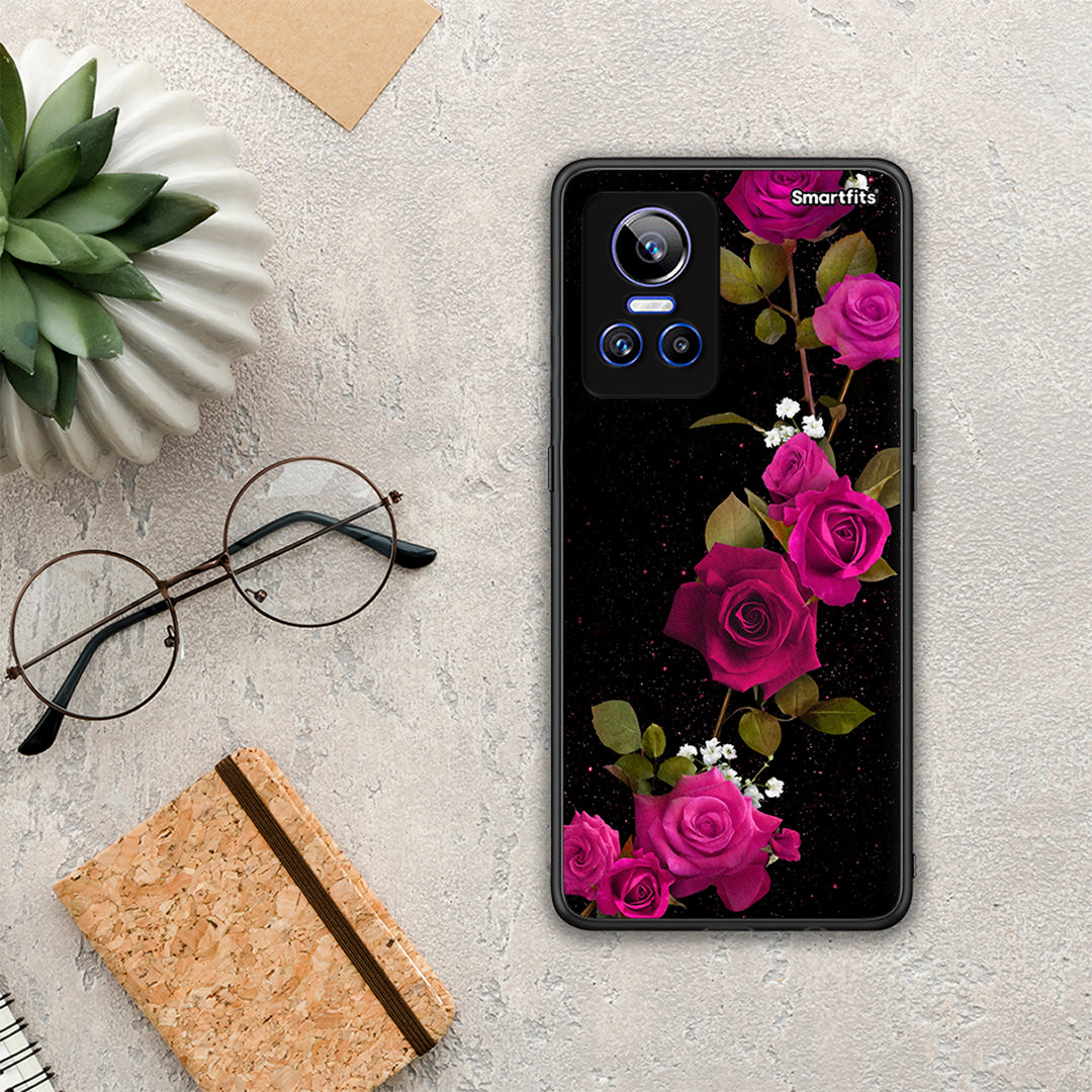 130 Flower Red Roses - Realme GT Neo 3 θήκη