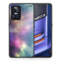 Thumbnail for Θήκη Realme GT Neo 3 Rainbow Galaxy από τη Smartfits με σχέδιο στο πίσω μέρος και μαύρο περίβλημα | Realme GT Neo 3 Rainbow Galaxy case with colorful back and black bezels
