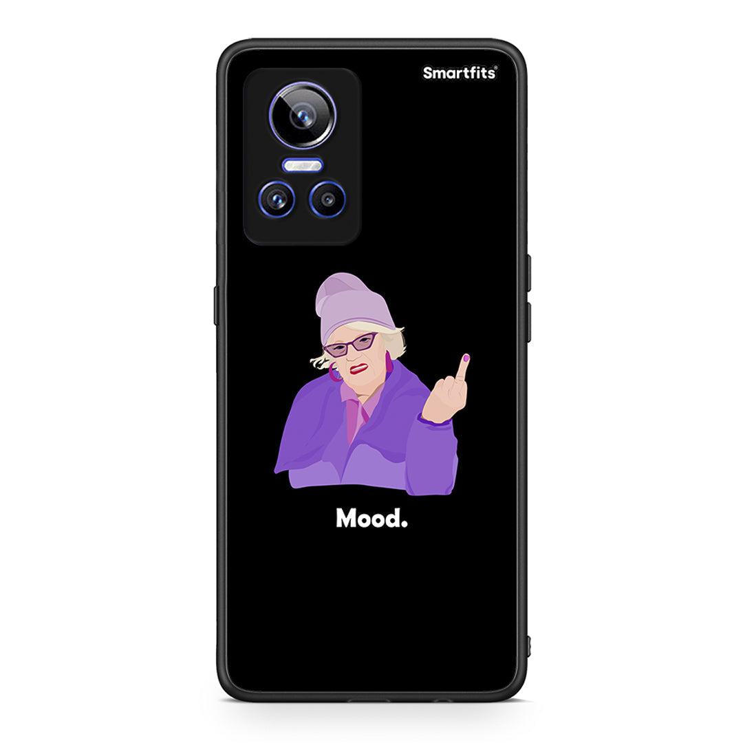 Realme GT Neo 3 Grandma Mood Black θήκη από τη Smartfits με σχέδιο στο πίσω μέρος και μαύρο περίβλημα | Smartphone case with colorful back and black bezels by Smartfits