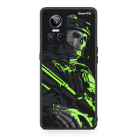 Thumbnail for Realme GT Neo 3 Green Soldier Θήκη Αγίου Βαλεντίνου από τη Smartfits με σχέδιο στο πίσω μέρος και μαύρο περίβλημα | Smartphone case with colorful back and black bezels by Smartfits