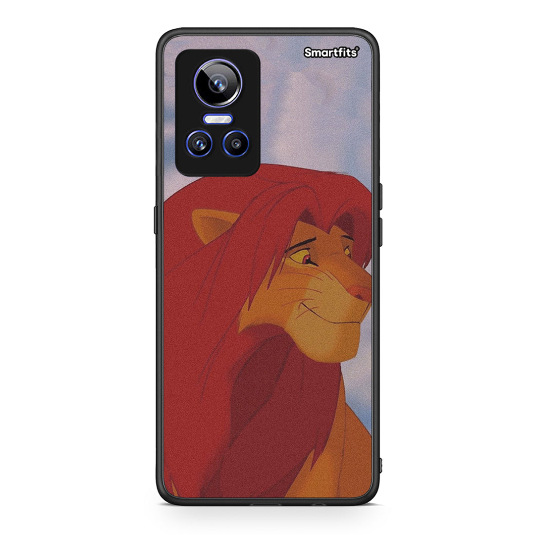 Realme GT Neo 3 Lion Love 1 Θήκη Αγίου Βαλεντίνου από τη Smartfits με σχέδιο στο πίσω μέρος και μαύρο περίβλημα | Smartphone case with colorful back and black bezels by Smartfits
