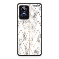 Thumbnail for 44 - Realme GT Neo 3 Gold Geometric Marble case, cover, bumper