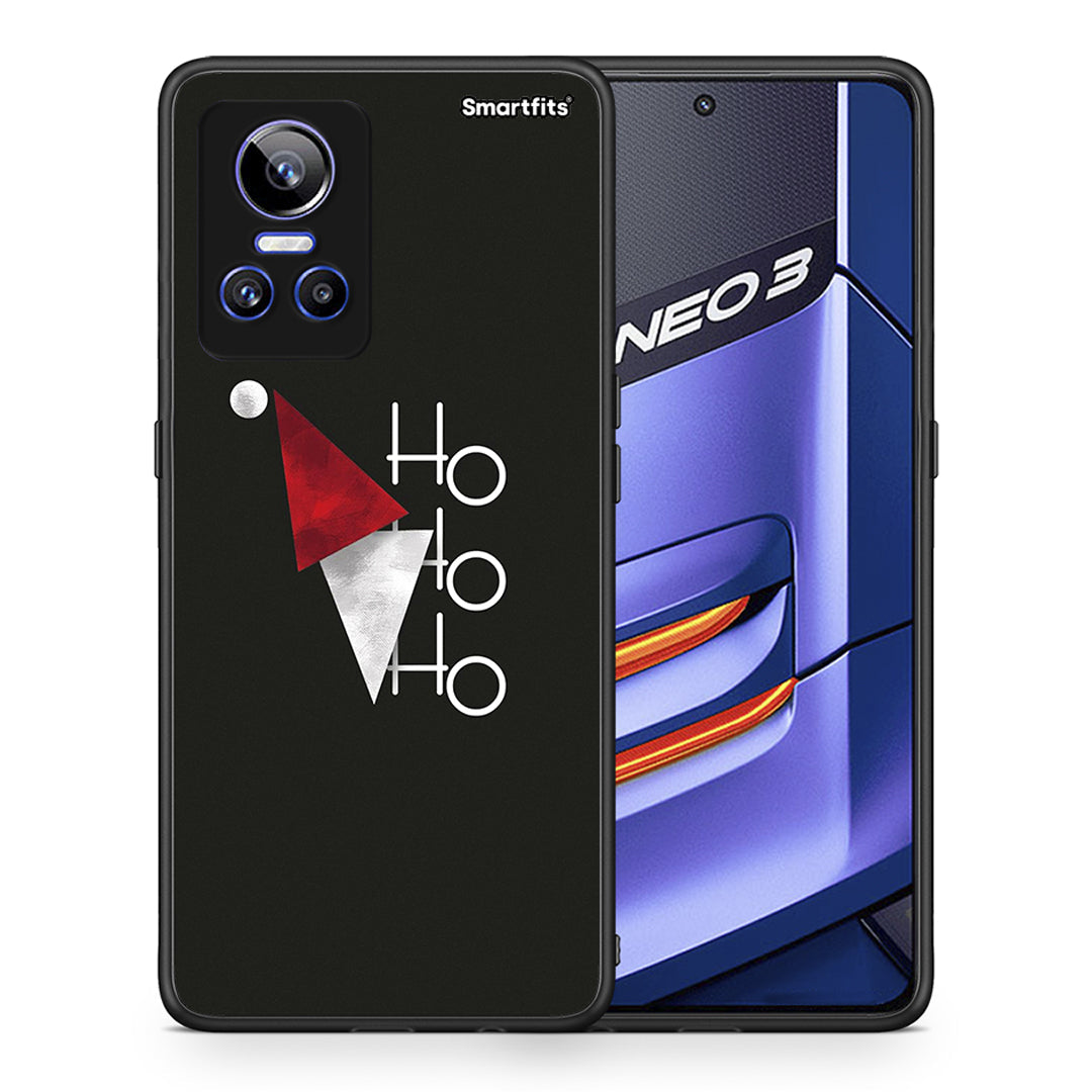 Θήκη Realme GT Neo 3 Minimal Christmas από τη Smartfits με σχέδιο στο πίσω μέρος και μαύρο περίβλημα | Realme GT Neo 3 Minimal Christmas case with colorful back and black bezels