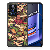 Thumbnail for Θήκη Realme GT Neo 3 Ninja Turtles από τη Smartfits με σχέδιο στο πίσω μέρος και μαύρο περίβλημα | Realme GT Neo 3 Ninja Turtles case with colorful back and black bezels