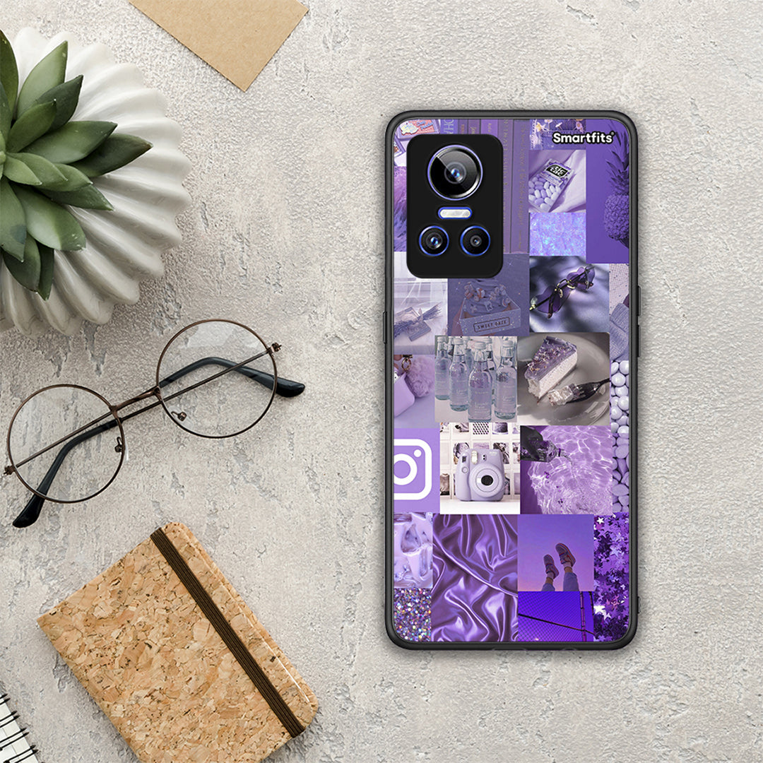 Purple Aesthetic Collage - Realme GT Neo 3 θήκη