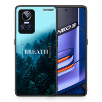 Thumbnail for Θήκη Realme GT Neo 3 Breath Quote από τη Smartfits με σχέδιο στο πίσω μέρος και μαύρο περίβλημα | Realme GT Neo 3 Breath Quote case with colorful back and black bezels