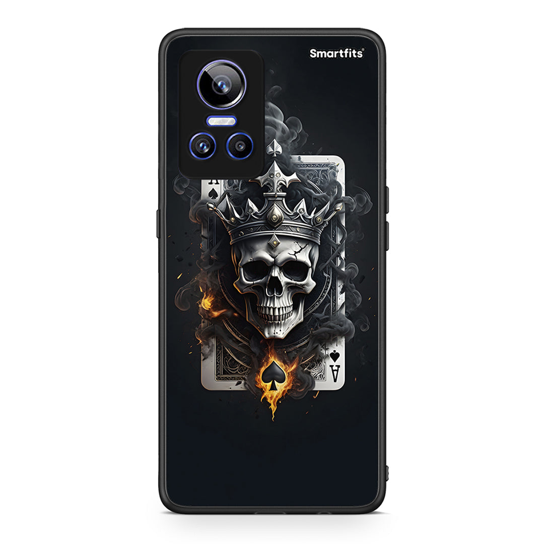 Realme GT Neo 3 Skull King Ace θήκη από τη Smartfits με σχέδιο στο πίσω μέρος και μαύρο περίβλημα | Smartphone case with colorful back and black bezels by Smartfits